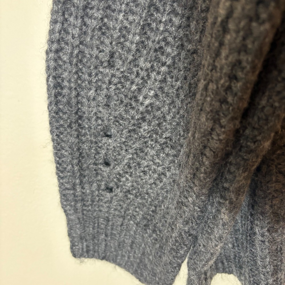 J. Crew Alpaca-Blend Turtleneck Sweater with Shoulder Buttons Size Medium - Picture 4 of 8